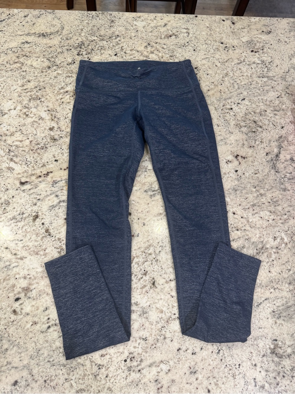 Athleta Heathered Navy Blue Active Leggings